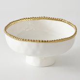Salerno Medium Footed Bowl - Gold